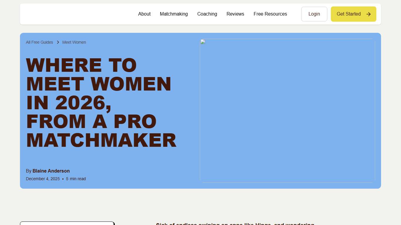 Where To Meet Women in 2026, From A Pro Matchmaker